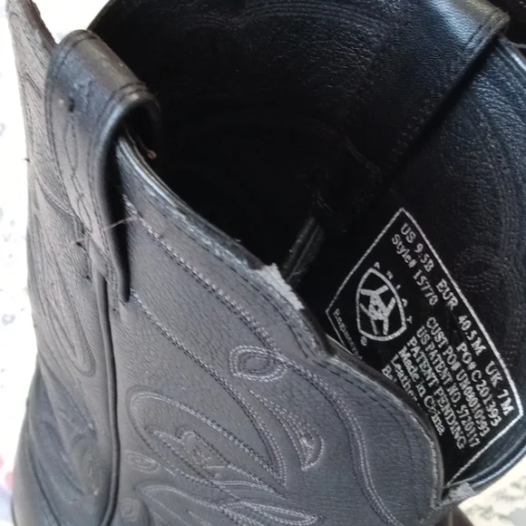 Ariat Western Round Toe Cowboy Boots Size 9.5 Men's - Picture 7 of 12